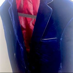Blue velvet Blazer
